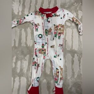 Burt's Bees Holiday Print Kids Footie